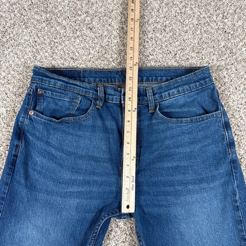 Levis 505 Jeans‎ Mens 34x32 Regular Straight Fit Blue Denim Classic 5 Pocket